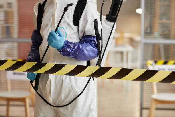 Professional Biohazard Cleanup technician working in Marshall, CA